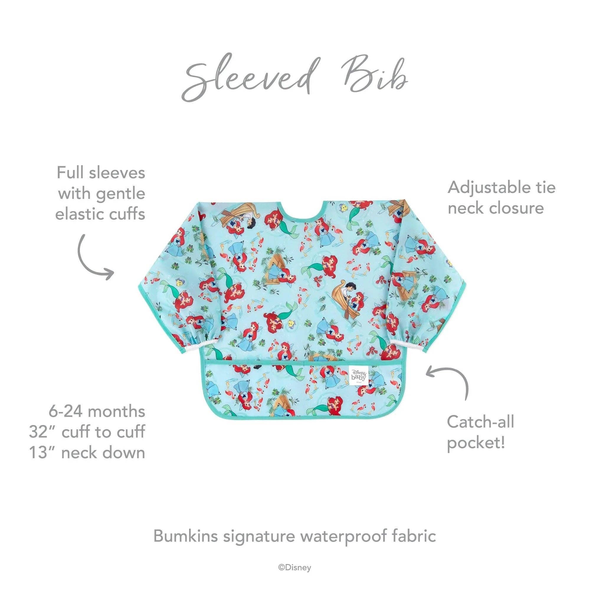 Bumkins - Wholesale Bib - Baby - Sleeved Bib: Ariel13