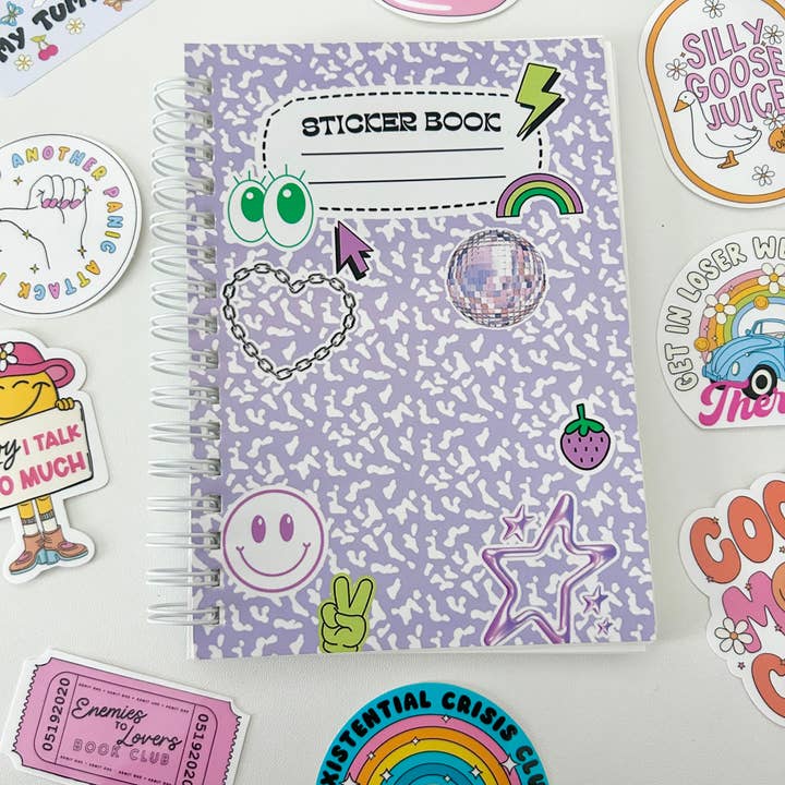 Livres d'autocollants - Rangement d'autocollants pour bloc-notes pour la vente par Happyish Brand