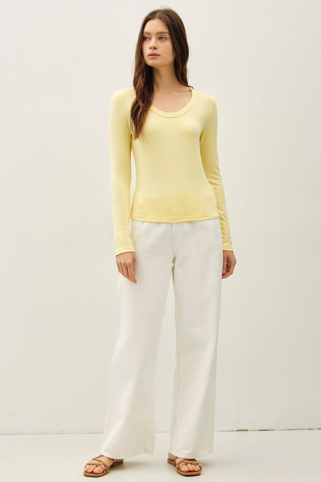 Be Cool - Wholesale Knit Top - Women's - SOFT JERSEY U NECK LONG SLEEVE13