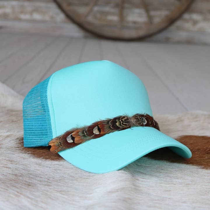 Willow Lane Hat Co. - Wholesale Hat Accessory - Women's - Mini Feather Hat Band for Trucker Caps – Shikoba1