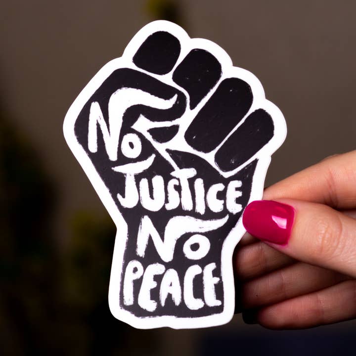 SoarBlue - Wholesale Sticker - No Justice No Peace