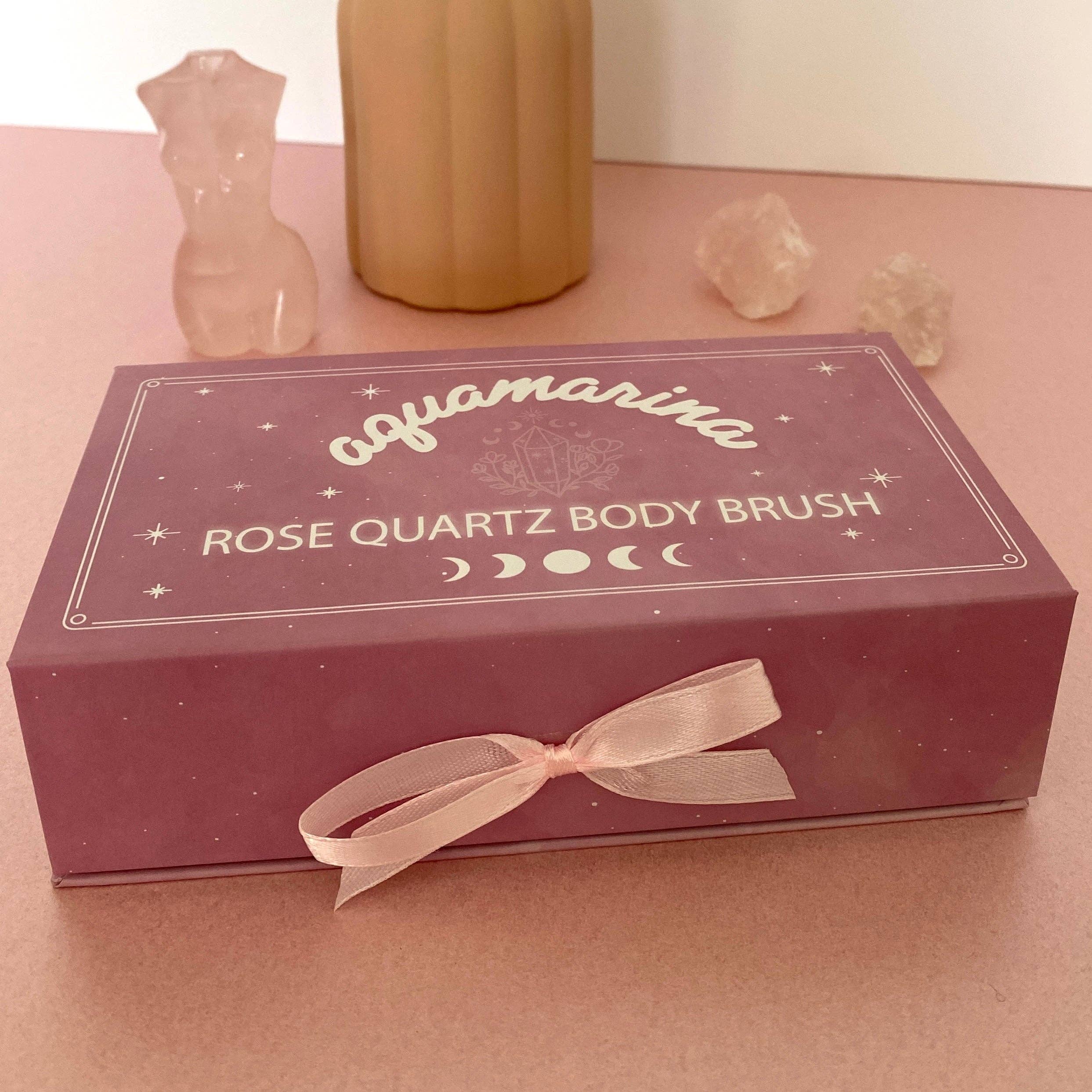 Aquamarina Beauty - Wholesale Bath & Body Set - Rose Quartz Body Brush4