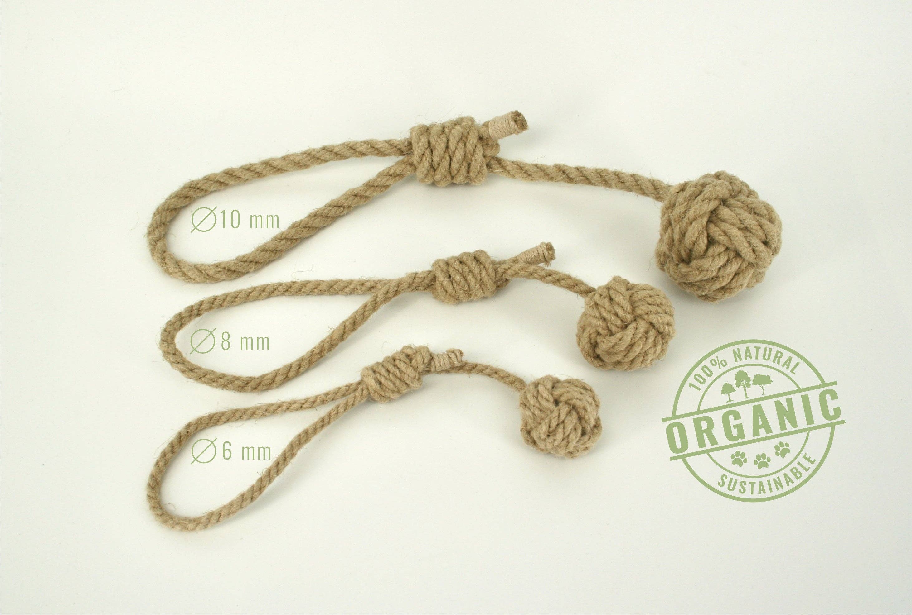 Pawsome Pet Toys - Wholesale Pet Rope Toy - Dog - Monkeyfist play and training dog toy, Organic hemp rope3