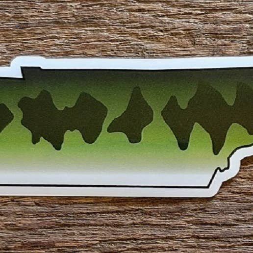 Tennessee Largemouth Bass Skin Sticker for wholesale by creeknuts.com