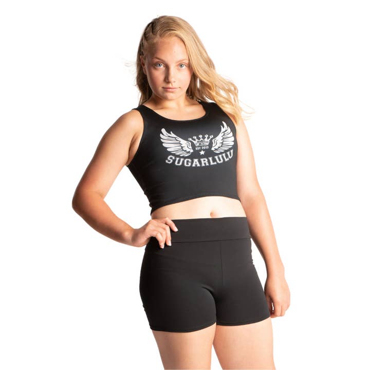 PANTALONES CORTOS NEGROS ÓNIX para venta al por mayor de Sugar Lulu