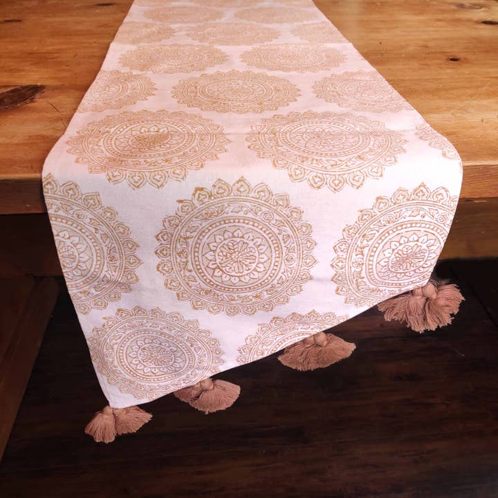 Teak Ring table runner for wholesale by House of Amu