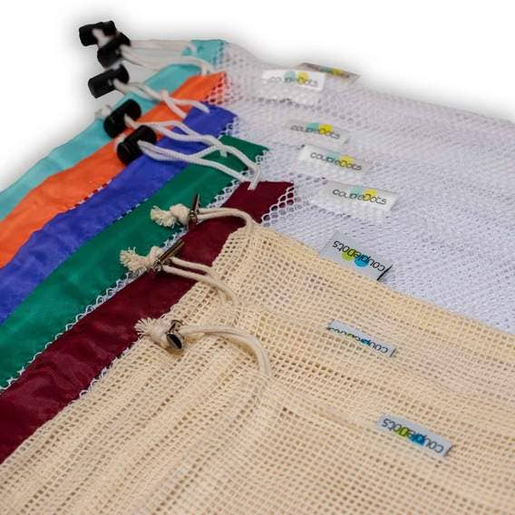 EcoFreax - Wholesale Grocery/Shopping Bag - Reusable Organic Mesh Cotton Produce Storage Bags3