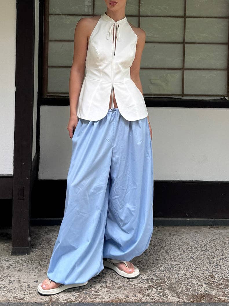 alberalkirk - Wholesale Pants - Women's - Drawstring Bloomer Pants Lightweight Options N5Z8520