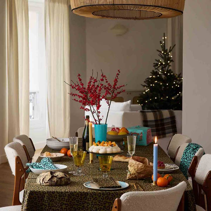 Tovaglia Telma Graou in Cotone Olive 160x250 cm per la vendita all'ingrosso da parte di Rose in April