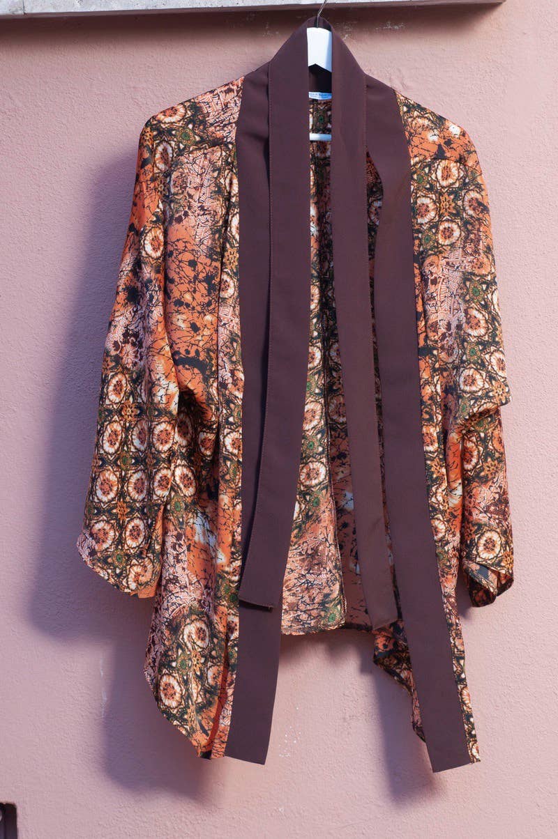 REMOVED BRAND - Wholesale Kimono - Women's - Japanese style kimono brown3