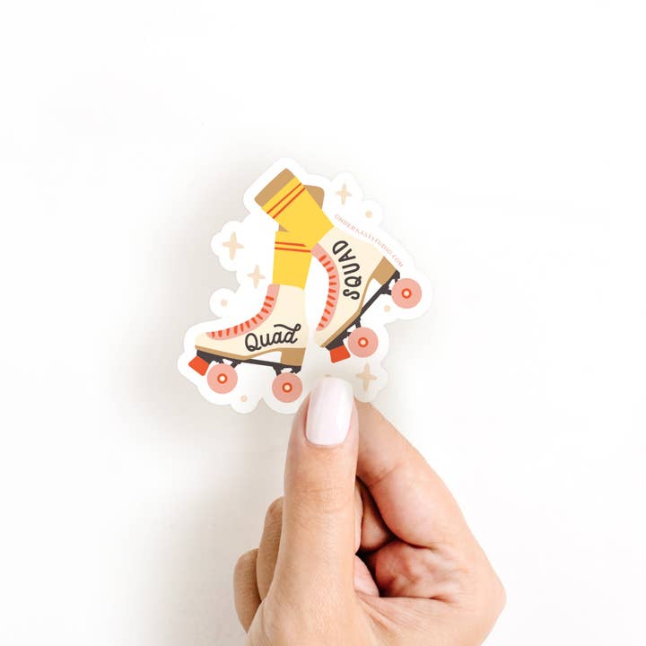 Easyhand Goods – formerly Onderkast – wholesale Sticker – Quad Squad Roller Skates Sticker1