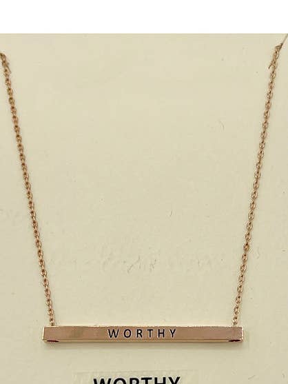 Worthy Bar Halskette mit Anhänger für den Großhandel von Andrea Bijoux