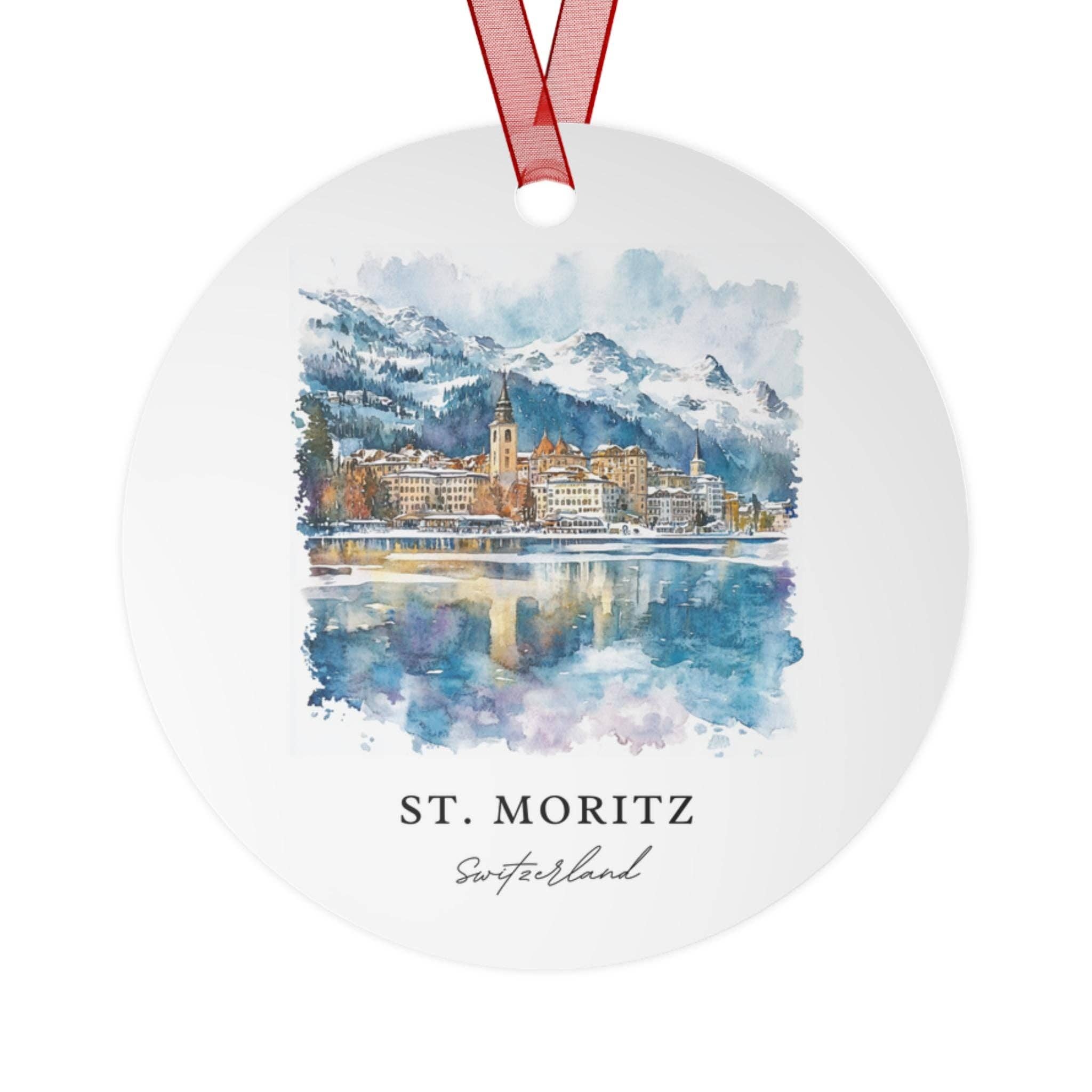 Premium Travel Art - Wholesale Ornament - St Moritz Ornament | Ceramic | Matte Finish