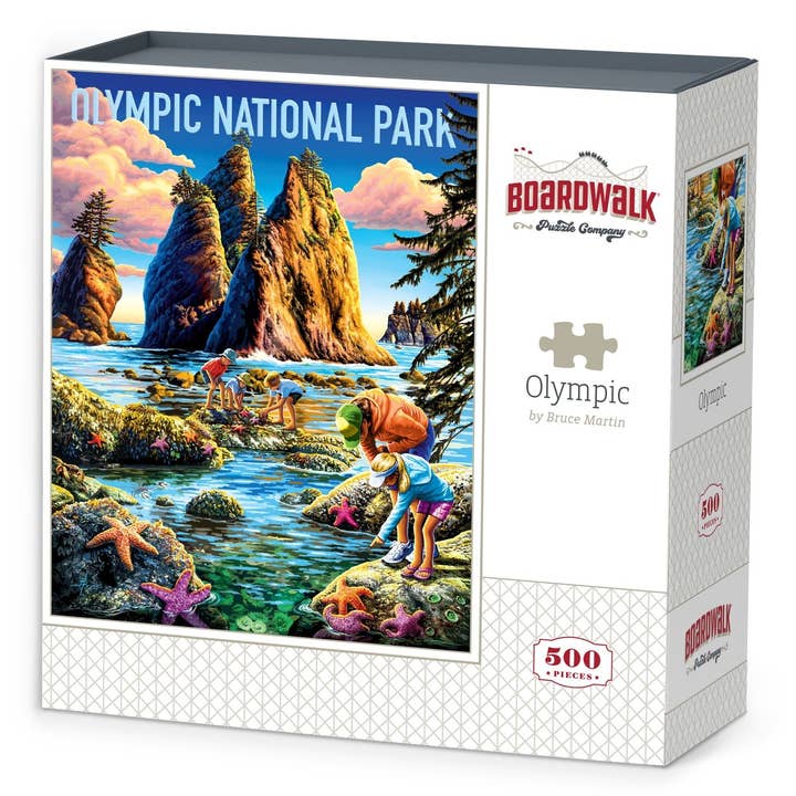 Olympic National Park - 500 Piece for wholesale by Boardwalk Puzzle Company