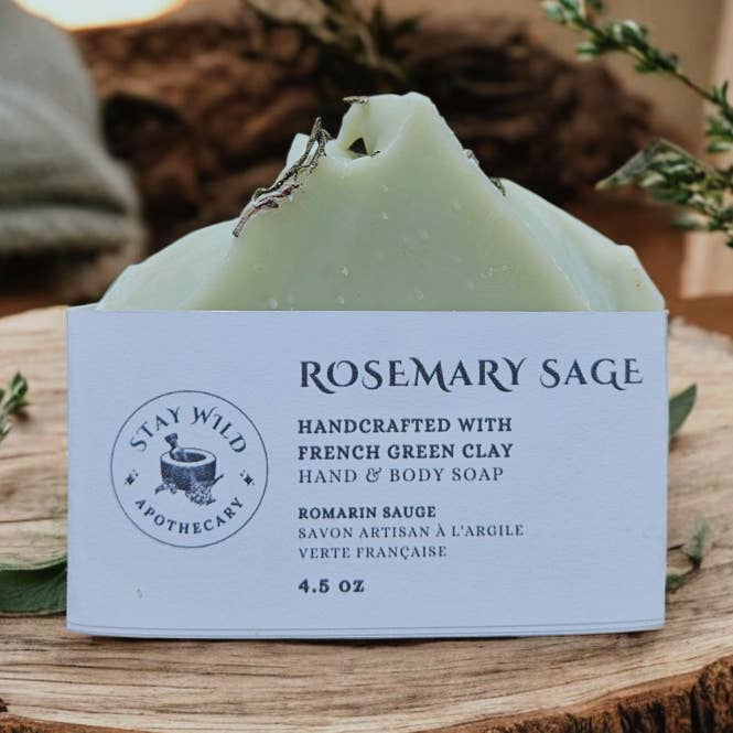Stay Wild Apothecary - Wholesale Bar Soap - Rosemary Sage Soap Bar0