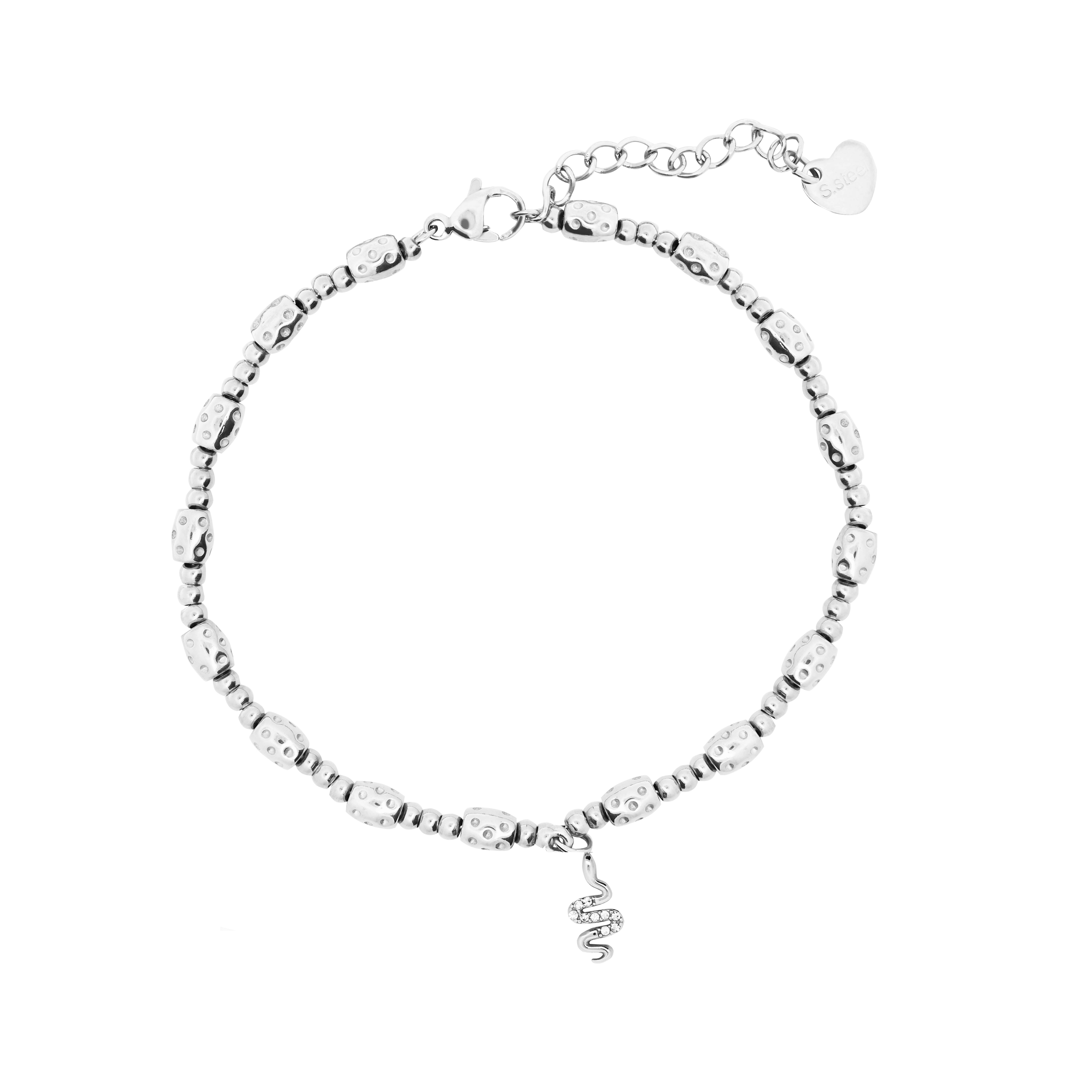 AMORINO SRL - Wholesale Charm/Dangle Bracelet - PEPITA BRACELET WITH SNAKE CHARM - JN2480A525 SNAKE0