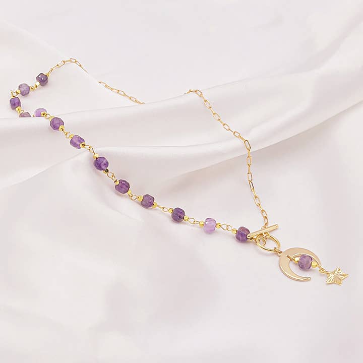 Collier Natarajah améthyste pour la vente par Moira Bijoux Creation