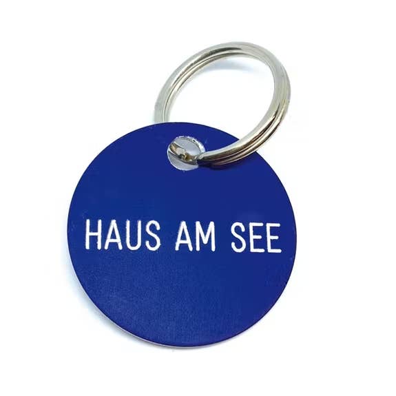 Schlüsselanhänger "Haus am See" für den Großhandel von Familie von Quast