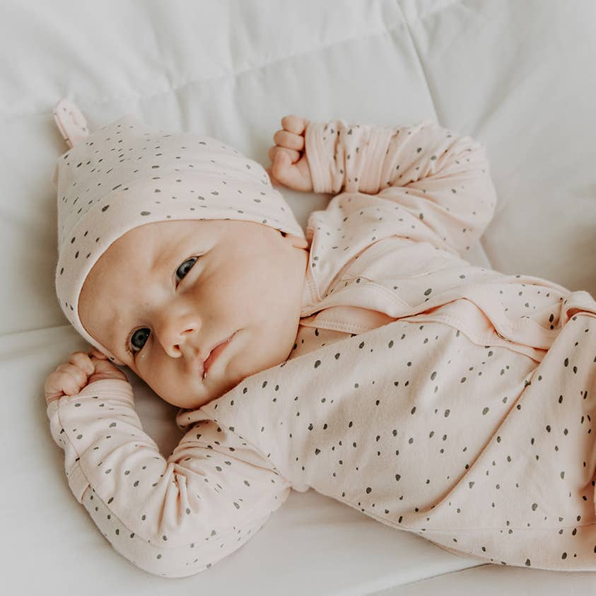 Viverano Organics - Vente Bonnet pour nouveau-né – bébé - Bonnet bébé (coton bio)1