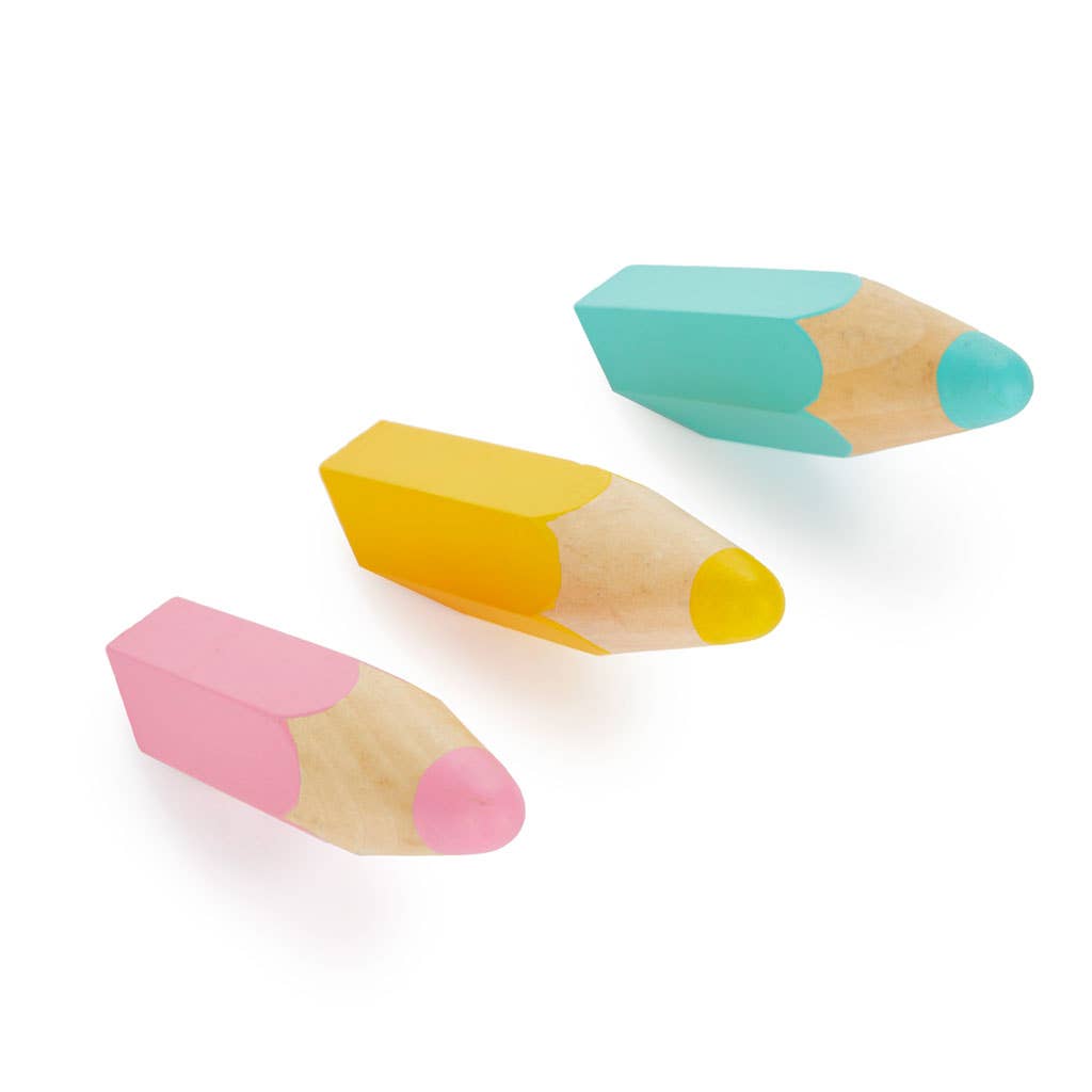 Balvi - Wholesale Wall Accent - Wall hanger, Color Pencil, x3, pink/yellow/blue2