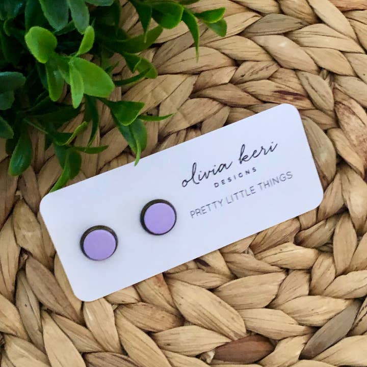 Pretty Little Things Studs - Lavender for wholesale by Olivia Keri Designs
