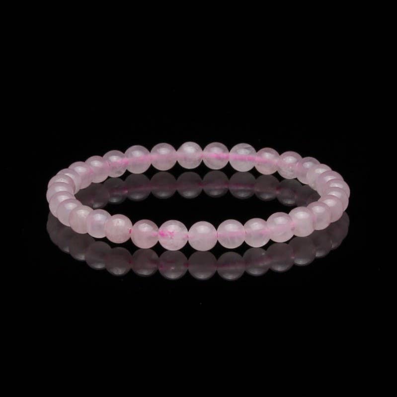 UniArt - Wholesale Cuff Bracelet - Natural rose quartz bracelet0