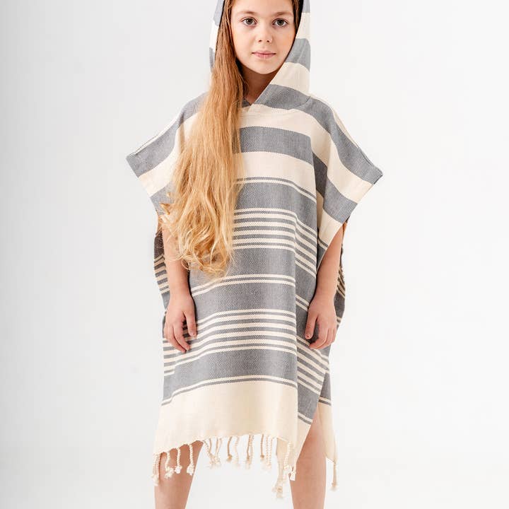 Kikoya - Wholesale Poncho Towel - Kids & Baby - Kid Hooded Poncho Surf Changing Swimming Beach Towel Toddler1