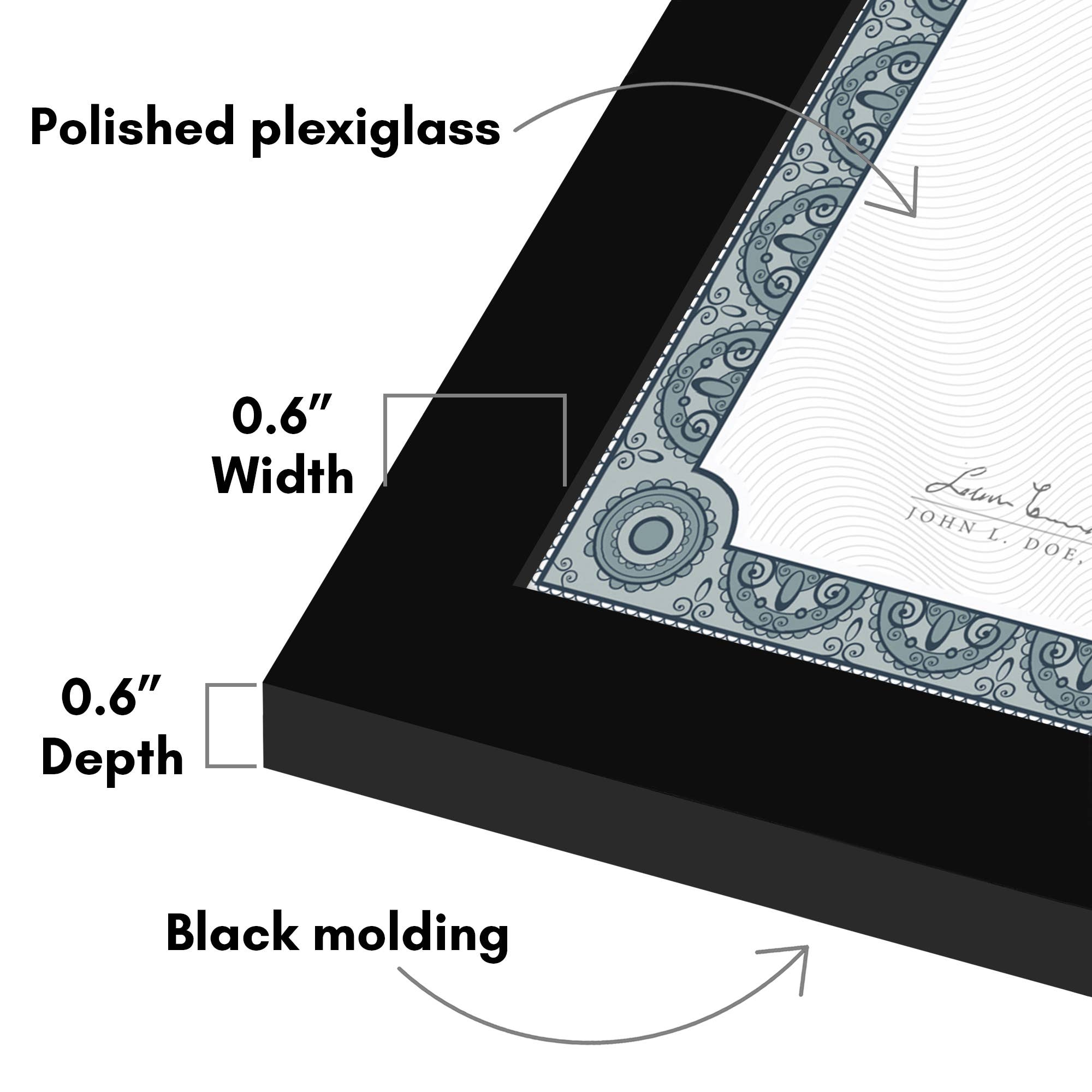 Americanflat - Wholesale Picture Frame - Americanflat 5 Pack Picture Frames Plexiglass Cover42