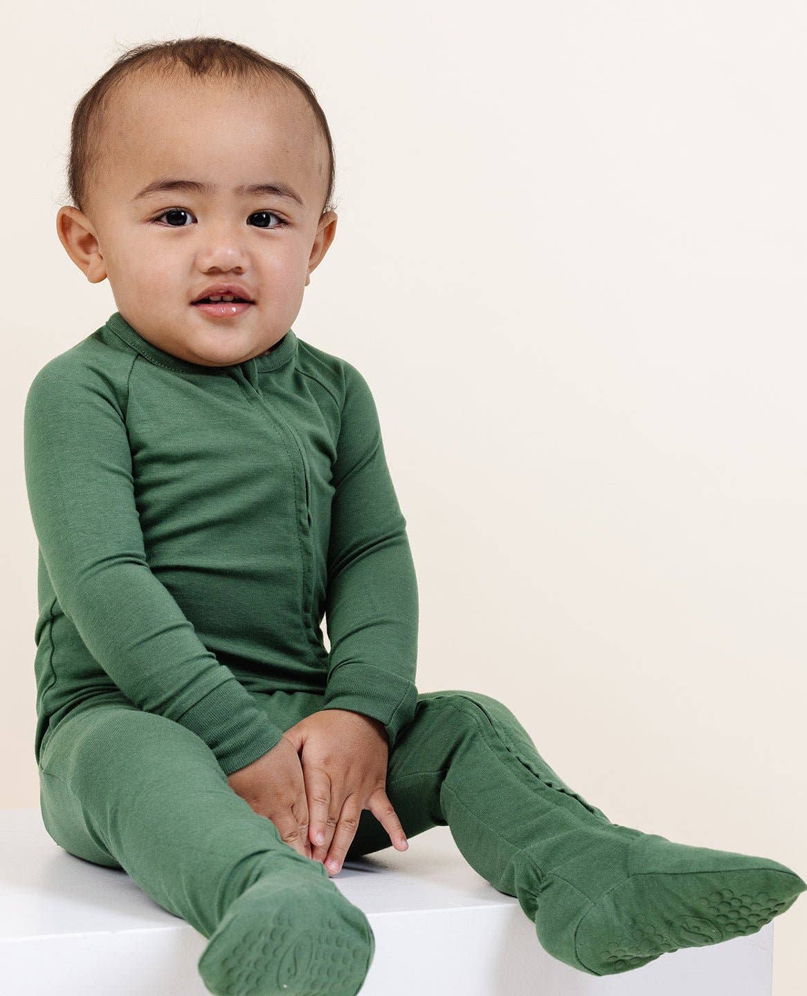 Lark - Wholesale Sleepsuit - Baby - Ultimate Zip Footie in Moss4