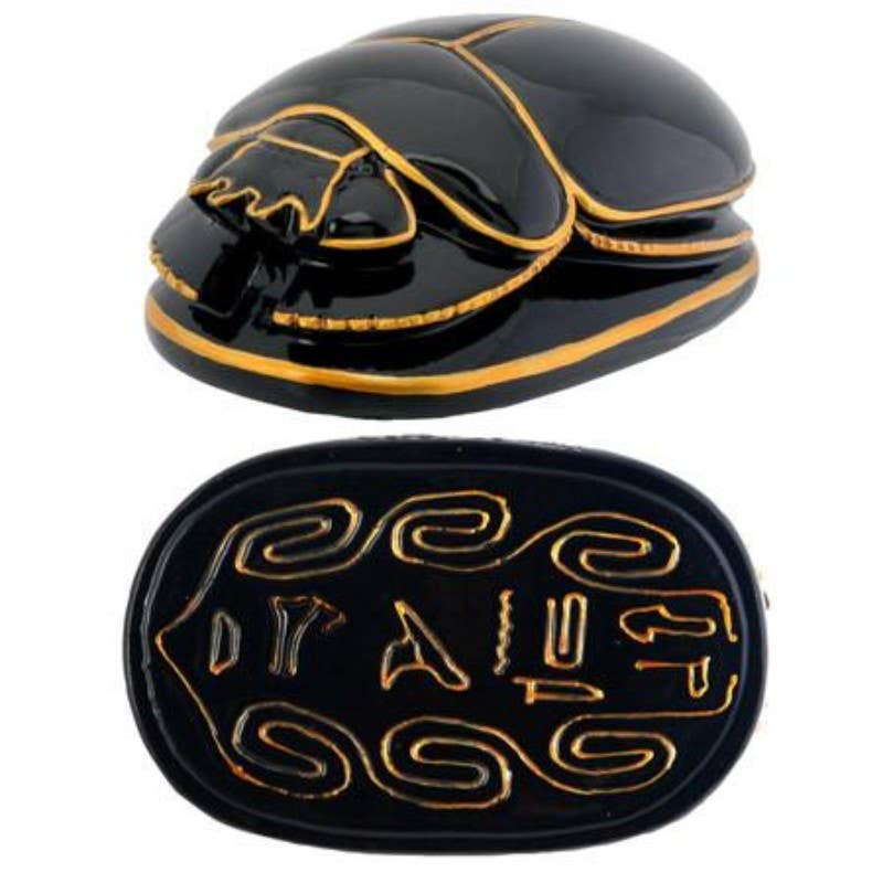 Pacific Trading - Wholesale Decorative Tabletop Object - Egyptian Black Scarab0