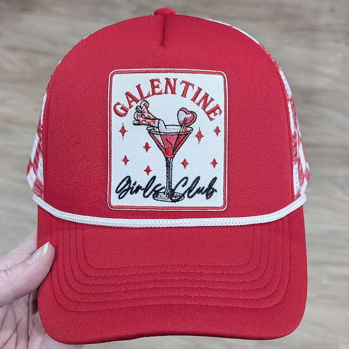 Galentine Girls Club Embroidered HAT/POCKET Patch for wholesale by Trendy Transfers