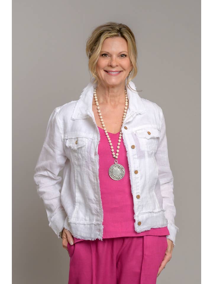 Arte Italica & Crown Linen Designs – wholesale Jacket – Women's – Jessie Linen Jacket - New Color5