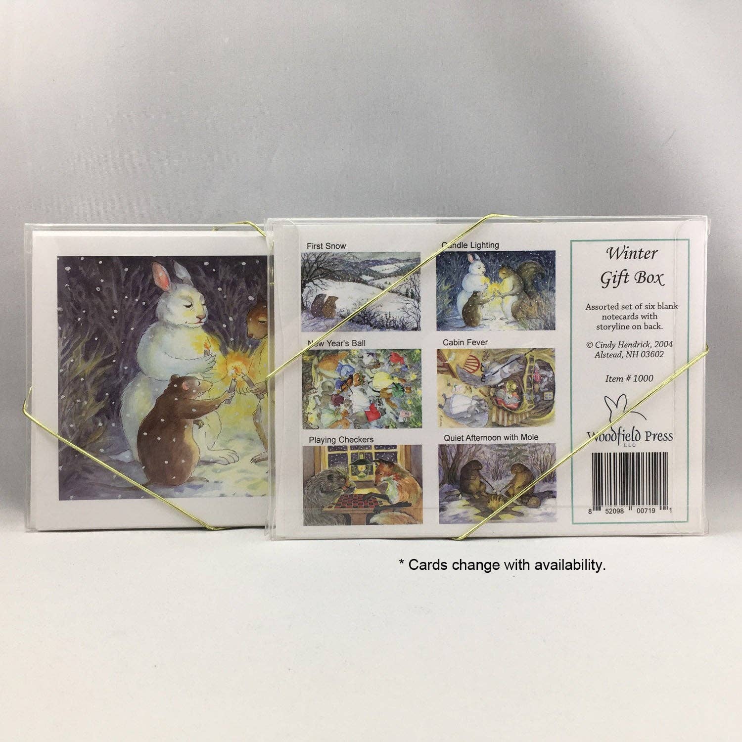 Woodfield Press – wholesale Stationery/notecard set – #1000 - Winter Assortment1