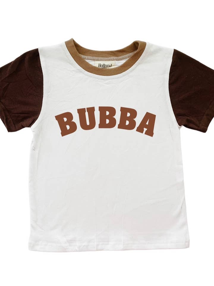 Holland Ave Clothing - Wholesale Screen Printed T-Shirt - Kids - Bubba & Sissy | Boys and Girls Colorblock Tee