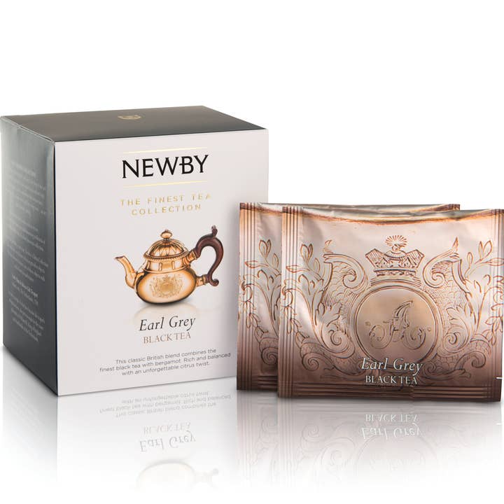 Newby Teas USA - Wholesale Tea Bags - Earl Grey - Fuso 15 Count - Silken Pyramid