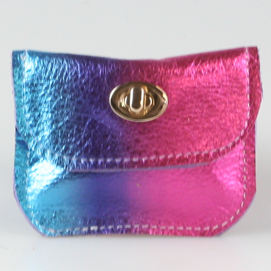 Zina Kao Exclusives - Wholesale Wallet - Women's - The Turnlock Metallic Leather Wallets: 3 sizes!16