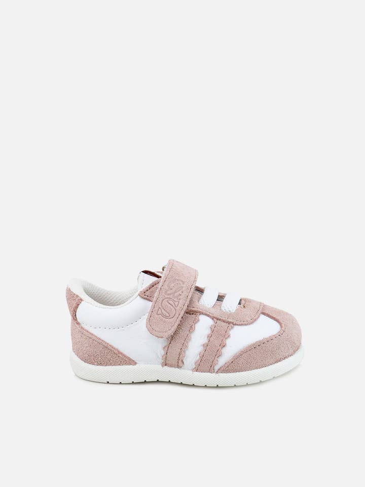 Sneakers da bambino in morbida pelle combinata per la vendita all'ingrosso da parte di Eli 1957