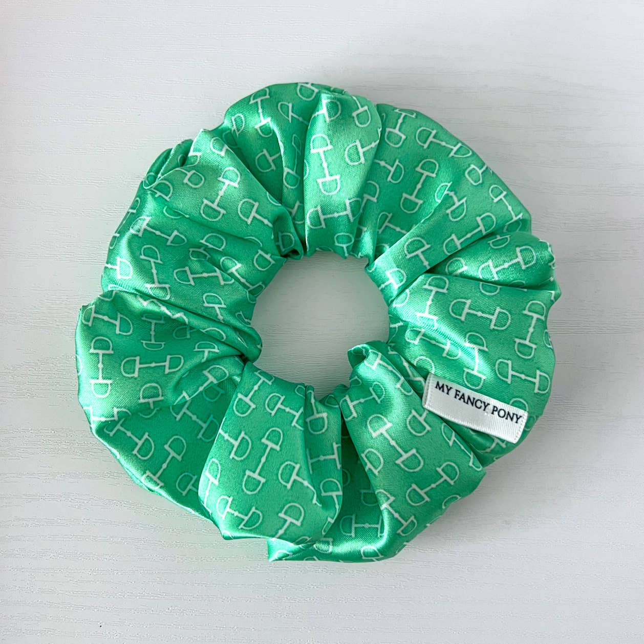 My Fancy Pony - Wholesale Scrunchie - Women's - Snaffle Bit Satin Equestrian Scrunchies4