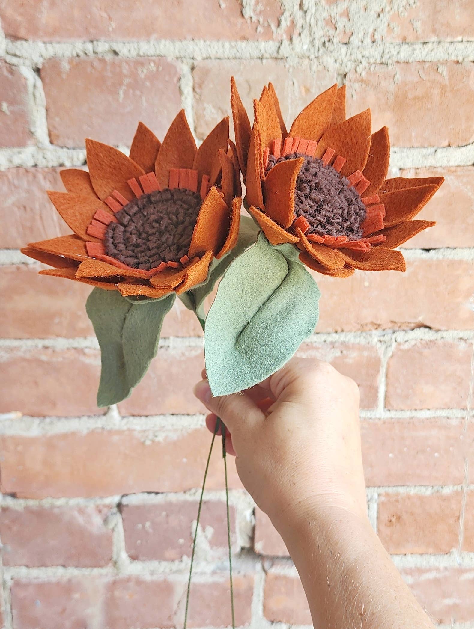 Madymae Felt Florals - Wholesale Artificial Flowers - Felt Sunflower5