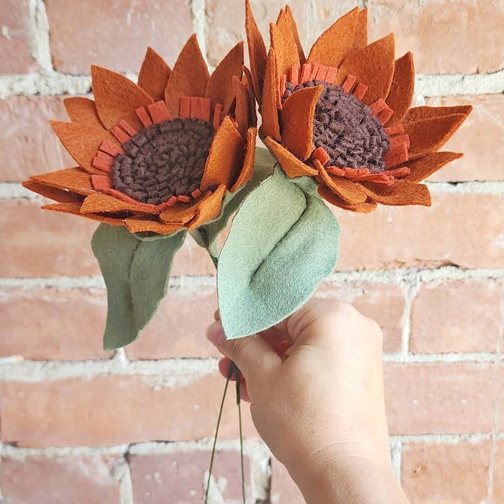 Madymae Felt Florals - Wholesale Artificial flowers - Felt Sunflower5
