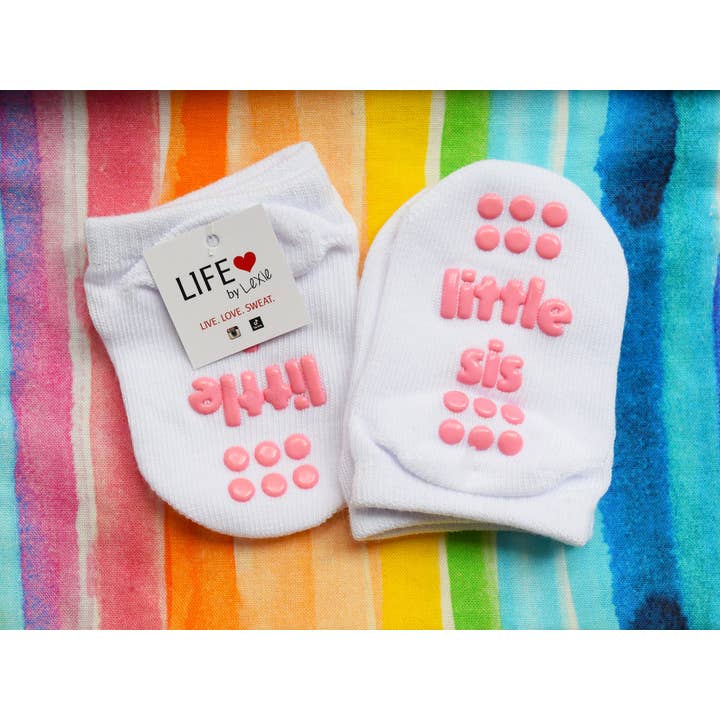 Little Sister Non-Slip Baby Girl Socks for wholesale by Life by Lexie
