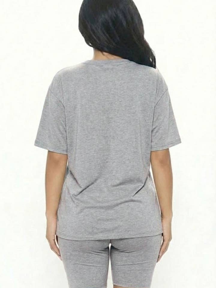 CAPELLA APPAREL - Wholesale Activewear Set - Women's - Loose Fit Top & Bike Shorts Set38