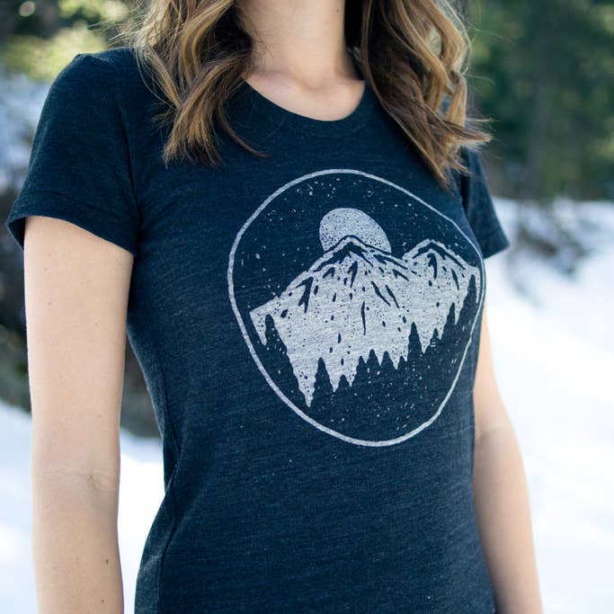 Moore Collection - Venta al por mayor Camiseta serigrafiada - Mujer - Señoras Night Sky Tee1