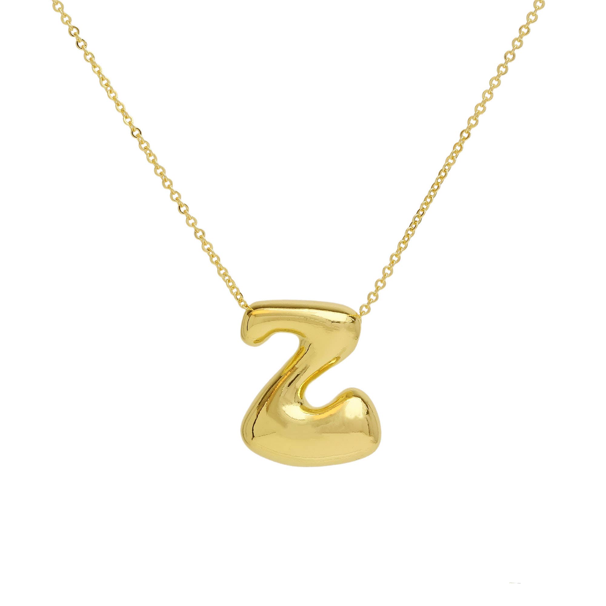 Savvy Bling – wholesale Pendant/charm necklace – Initial Waterdrop 18K Gold Necklace83