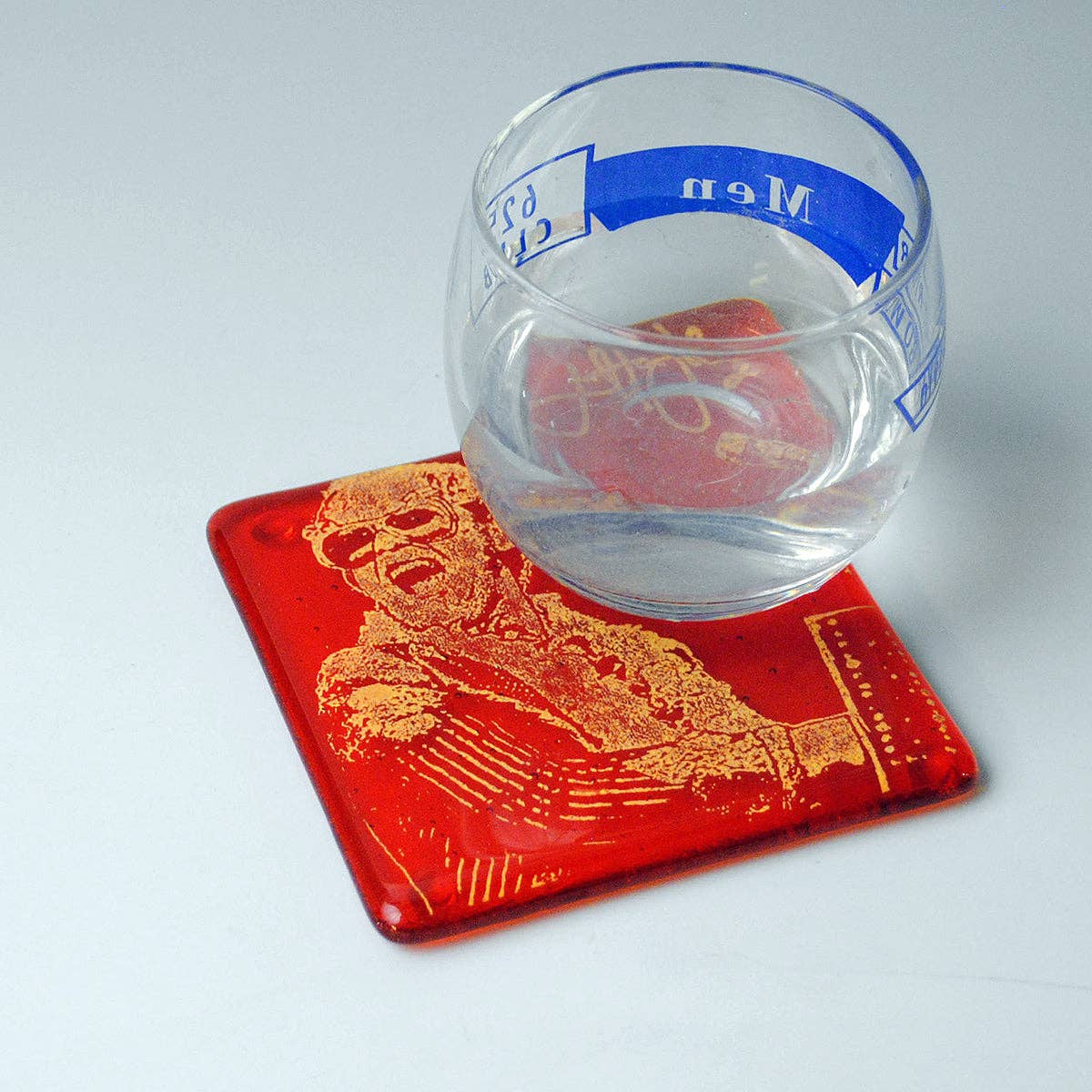 Kiku Handmade | Contemporary Fused Glass Home Goods - Wholesale Coasters - Elton Fused Glass 4" Single Coaster1