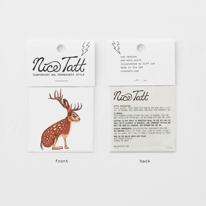 Nice Enough Stickers - Wholesale Temporary Tattoo - Red-Scott-a-Lope - Temporary Tattoo1