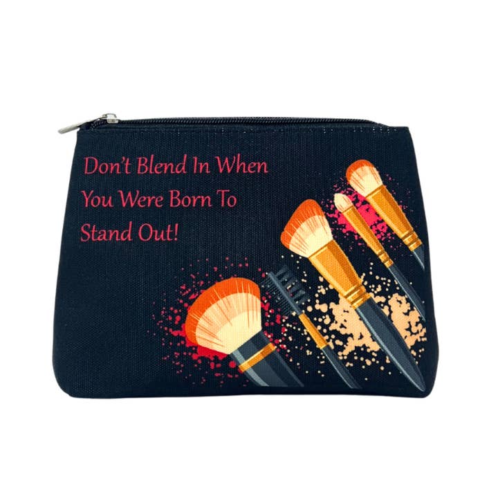 Don't Blend In Cosmetic Bag for wholesale by YOUZEY