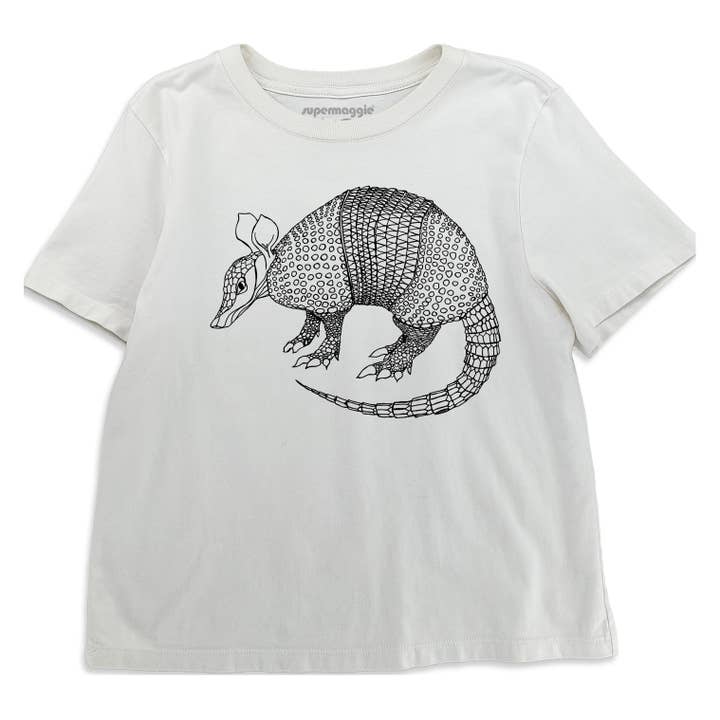 Supermaggie @ Faire - Wholesale Screen Printed T-Shirt - Women's - Armadillo Gwenn Heavyweight Tee1