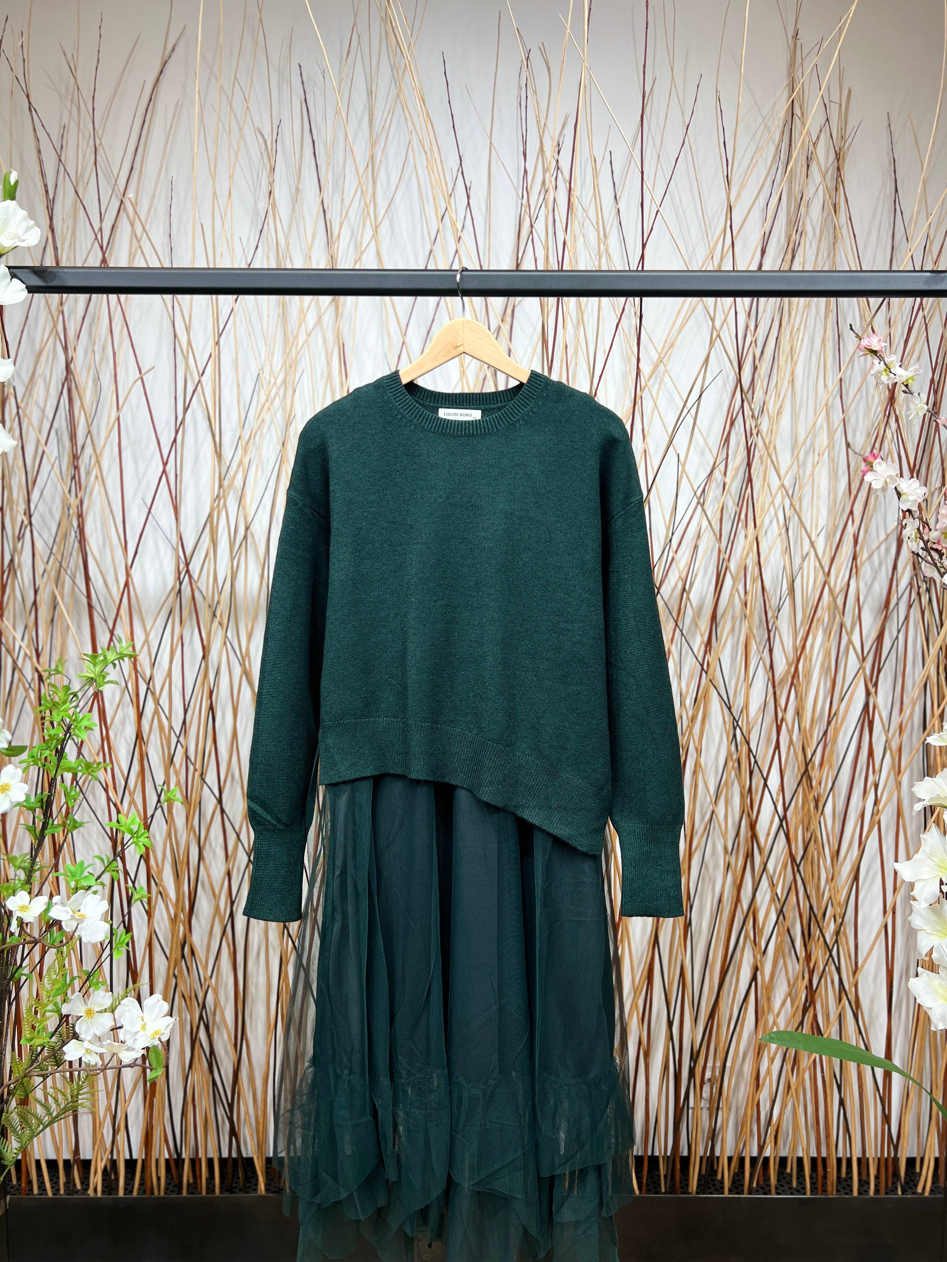 L'Emotion - Wholesale Top & Skirt Set - Women's - Asymmetric Fit Sweater & Dress Set4