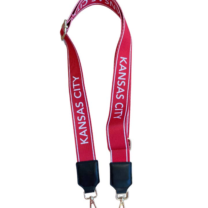 Kansas City Chiefs Webbed Bag Strap for wholesale by EB and Co.